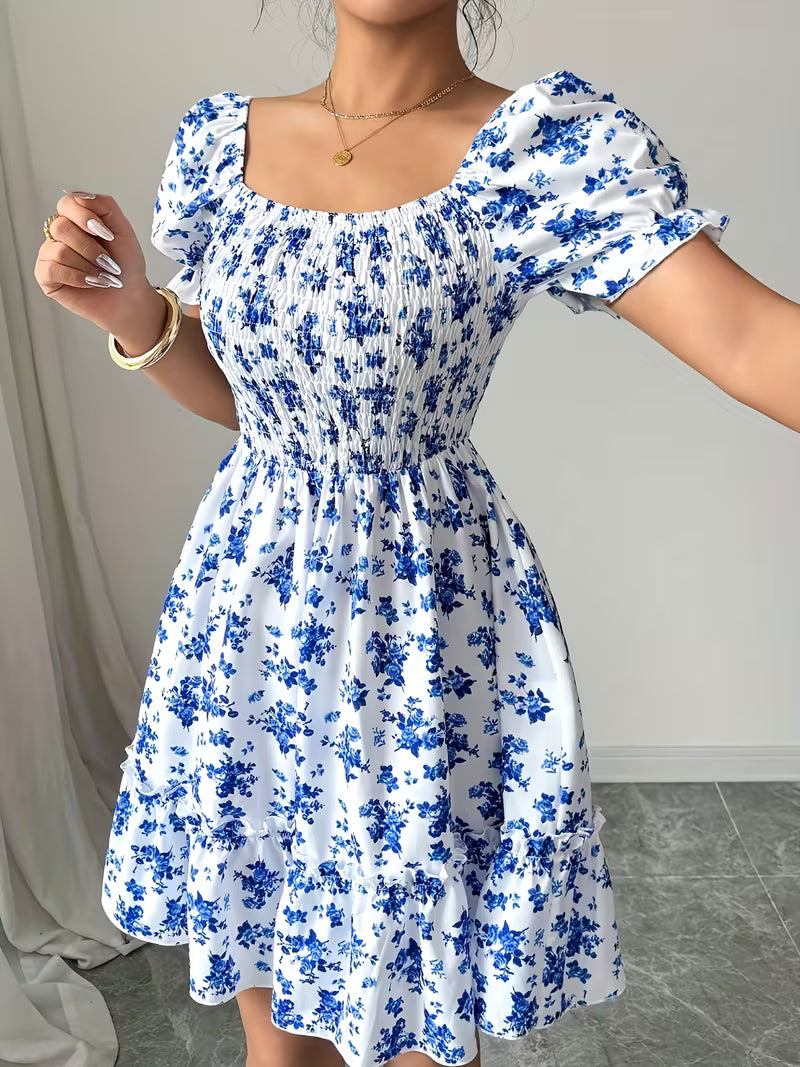 Women's Floral Print Mini Dress