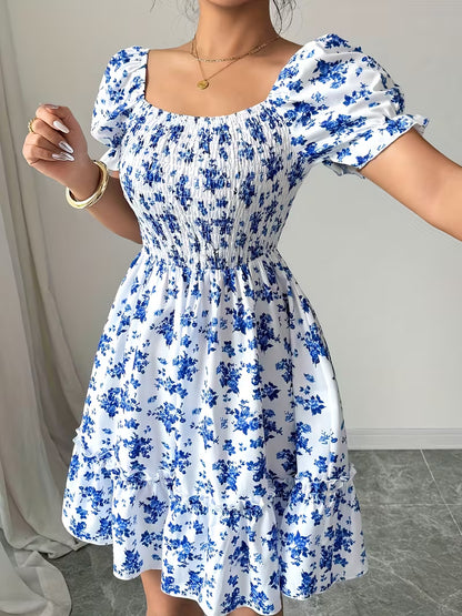 Women's Floral Print Mini Dress