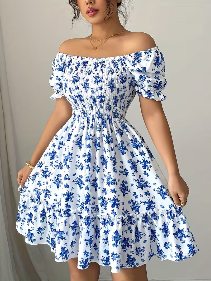 Women's Floral Print Mini Dress