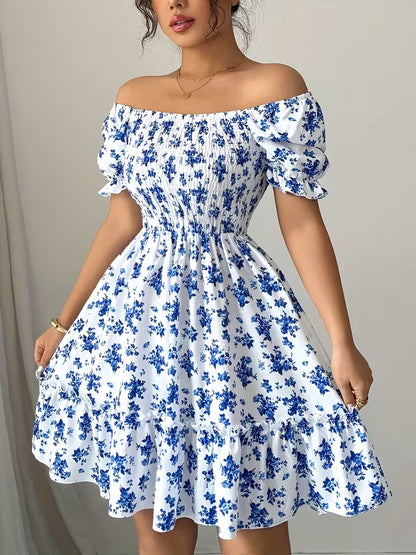 Women's Floral Print Mini Dress