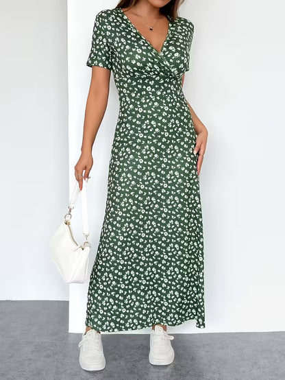 Summer Elegant V-Neck Smock Dress