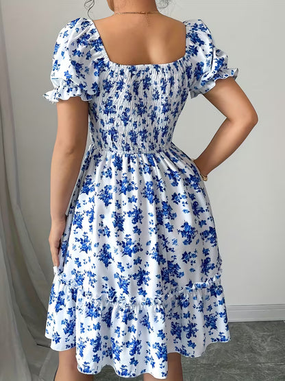 Women's Floral Print Mini Dress